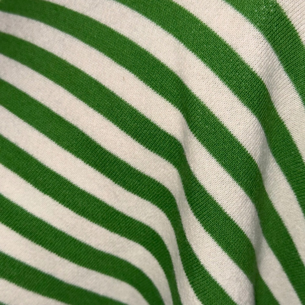 We The Free Sweatshirt Small Green White Pink Striped Oversized Crewneck - Picture 5 of 12